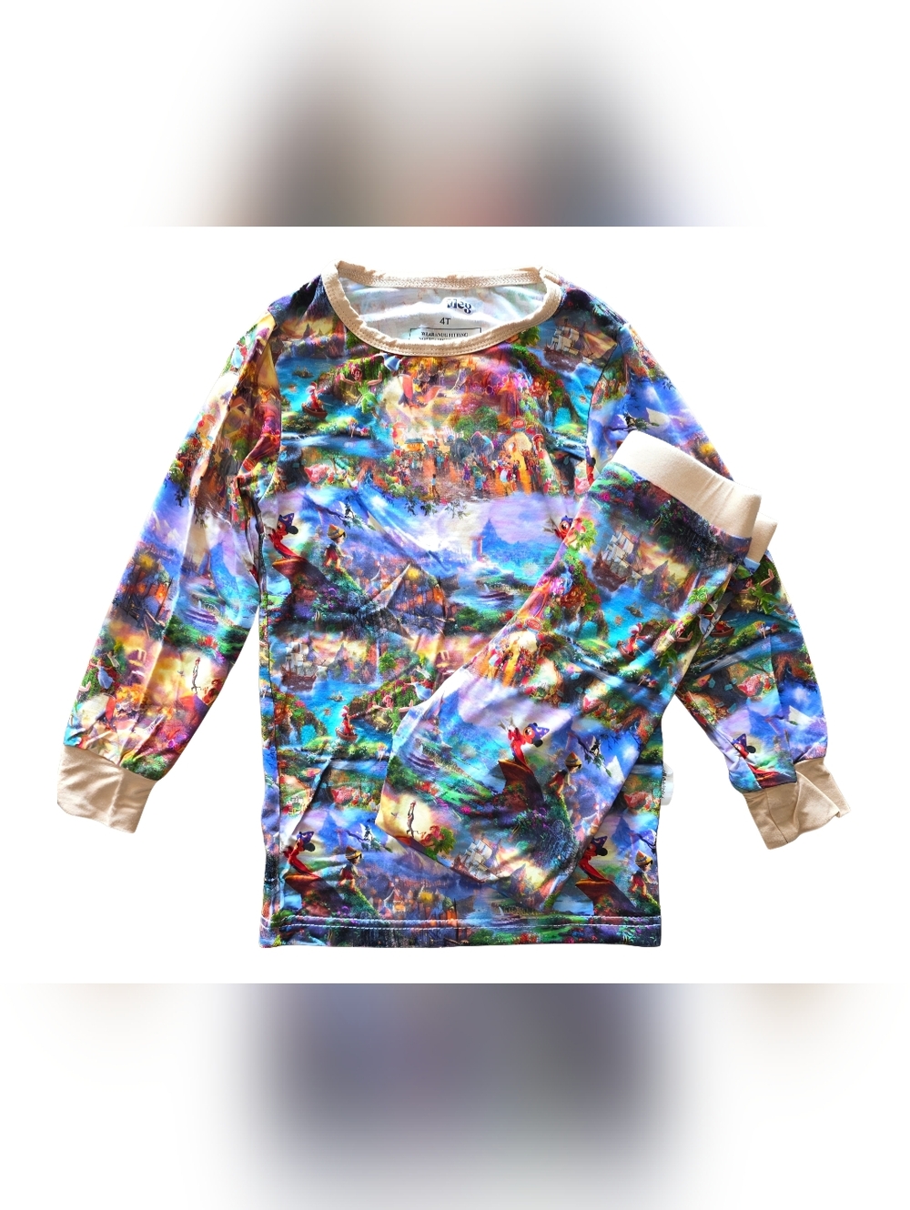 Forever Meg Thomas Kinkade/Fantasia Disney Dreams PJ Set Unisex Size 4T NWOT